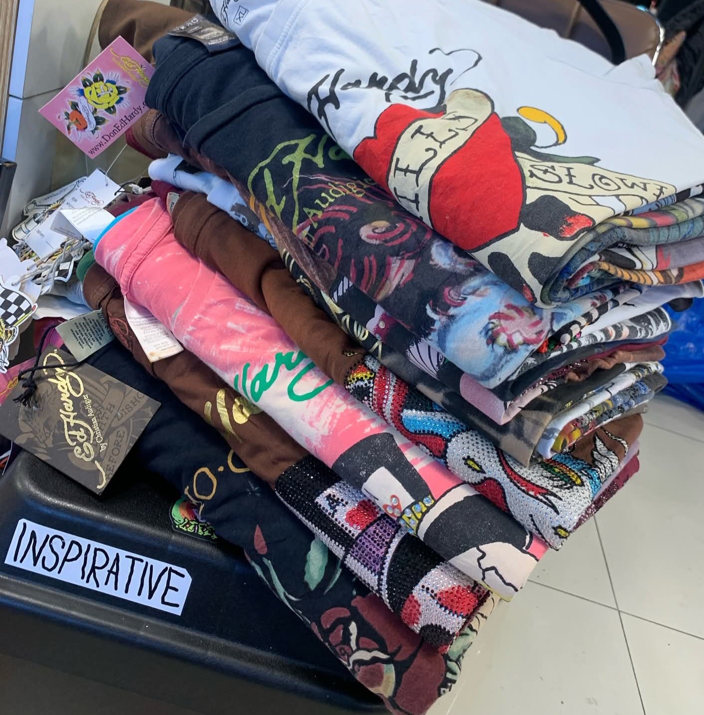 Wholesale Ed Hardy clothing pallet for sale
