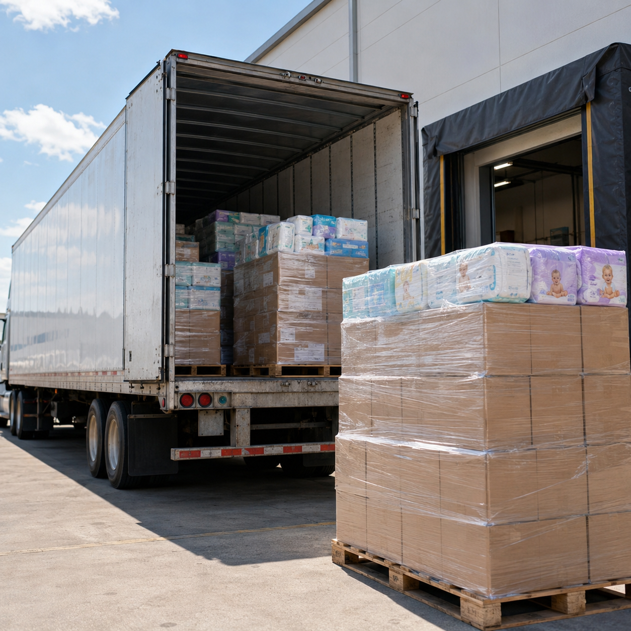 Diapers truckload liquidation for sale