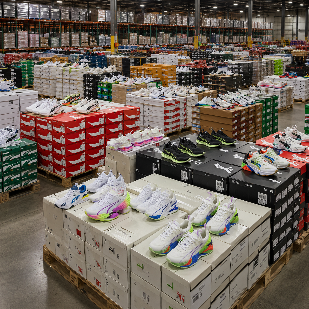 Puma shoe pallets for sale