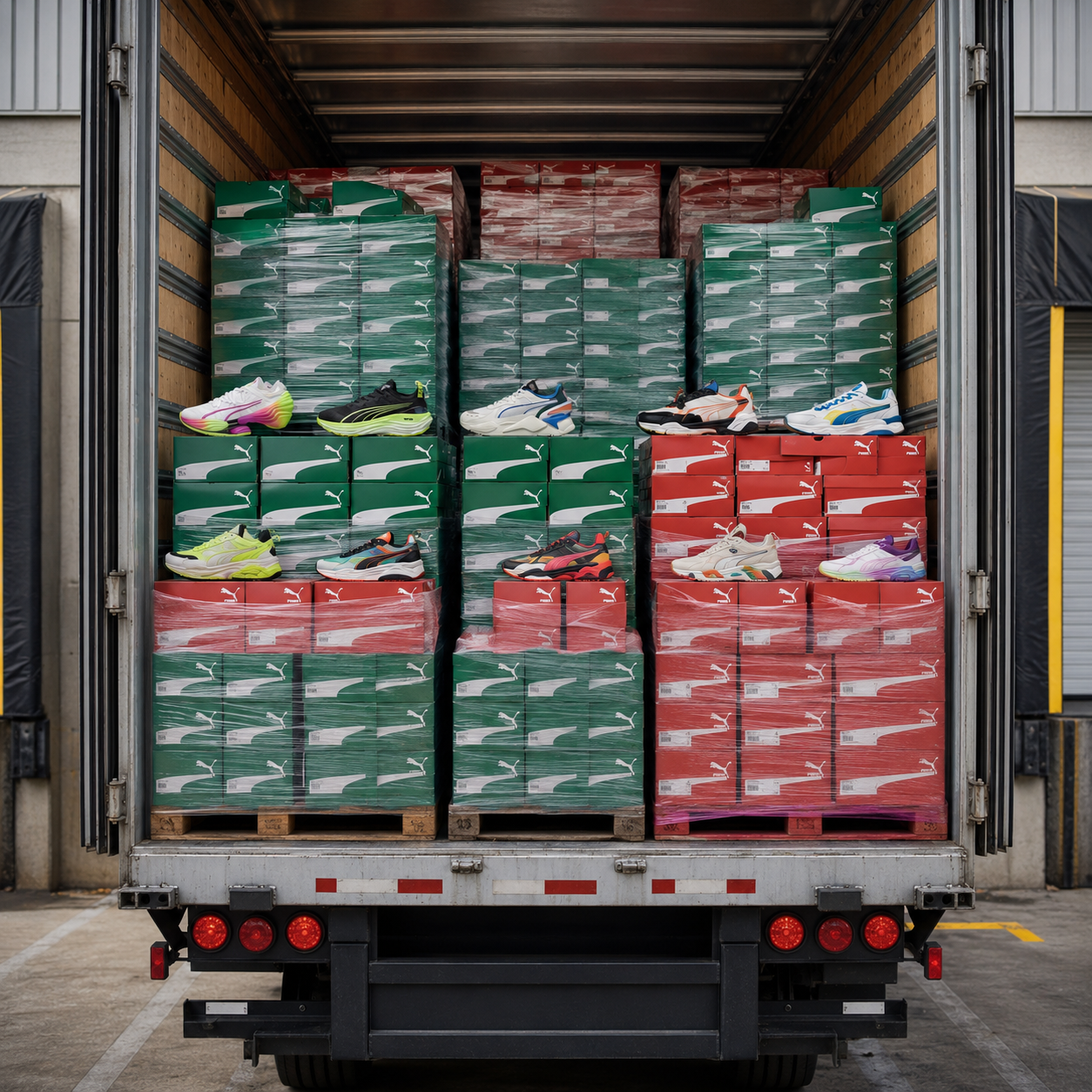 Puma shoe pallets for sale