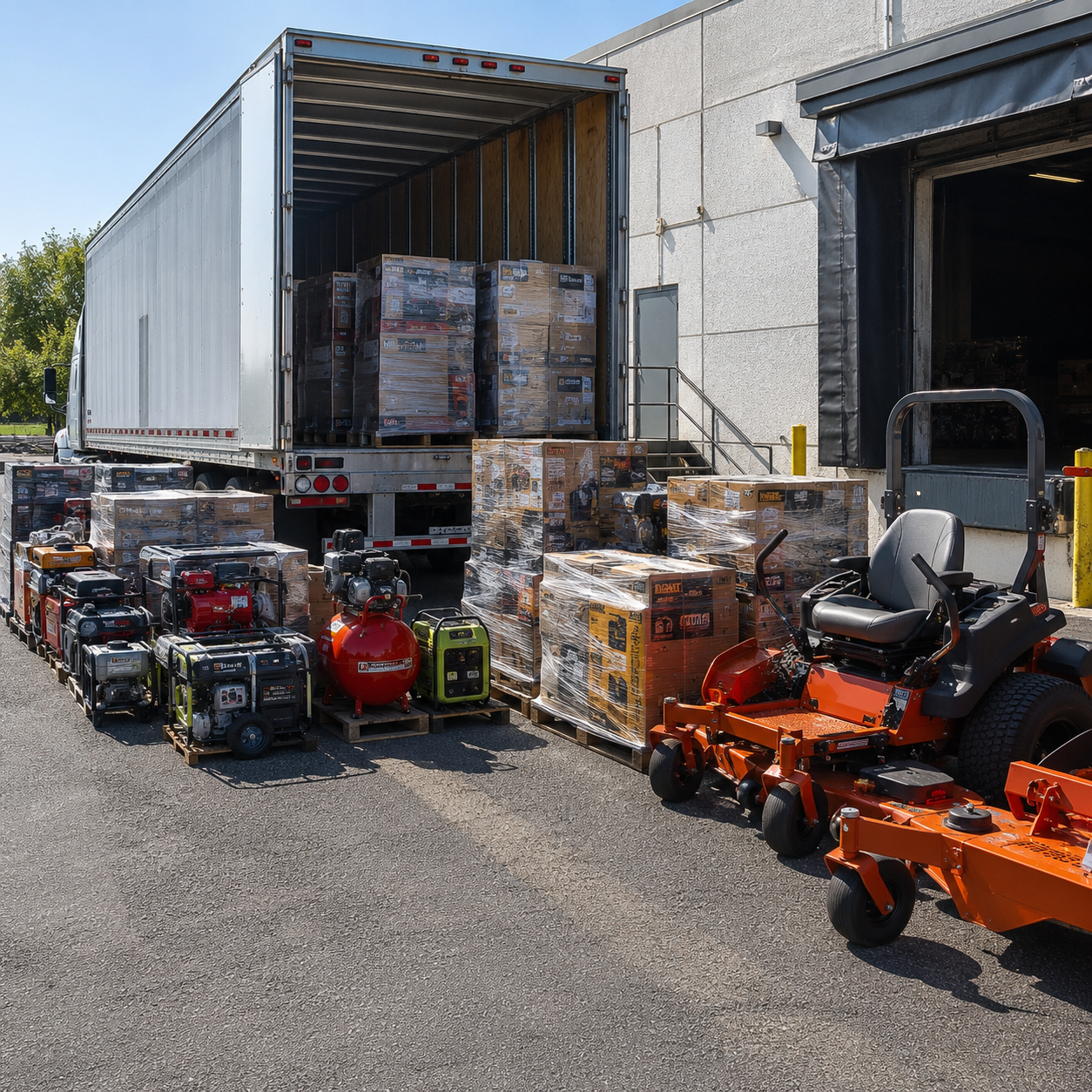 Bulk Milwaukee Dewalt Ryobi truckloads
