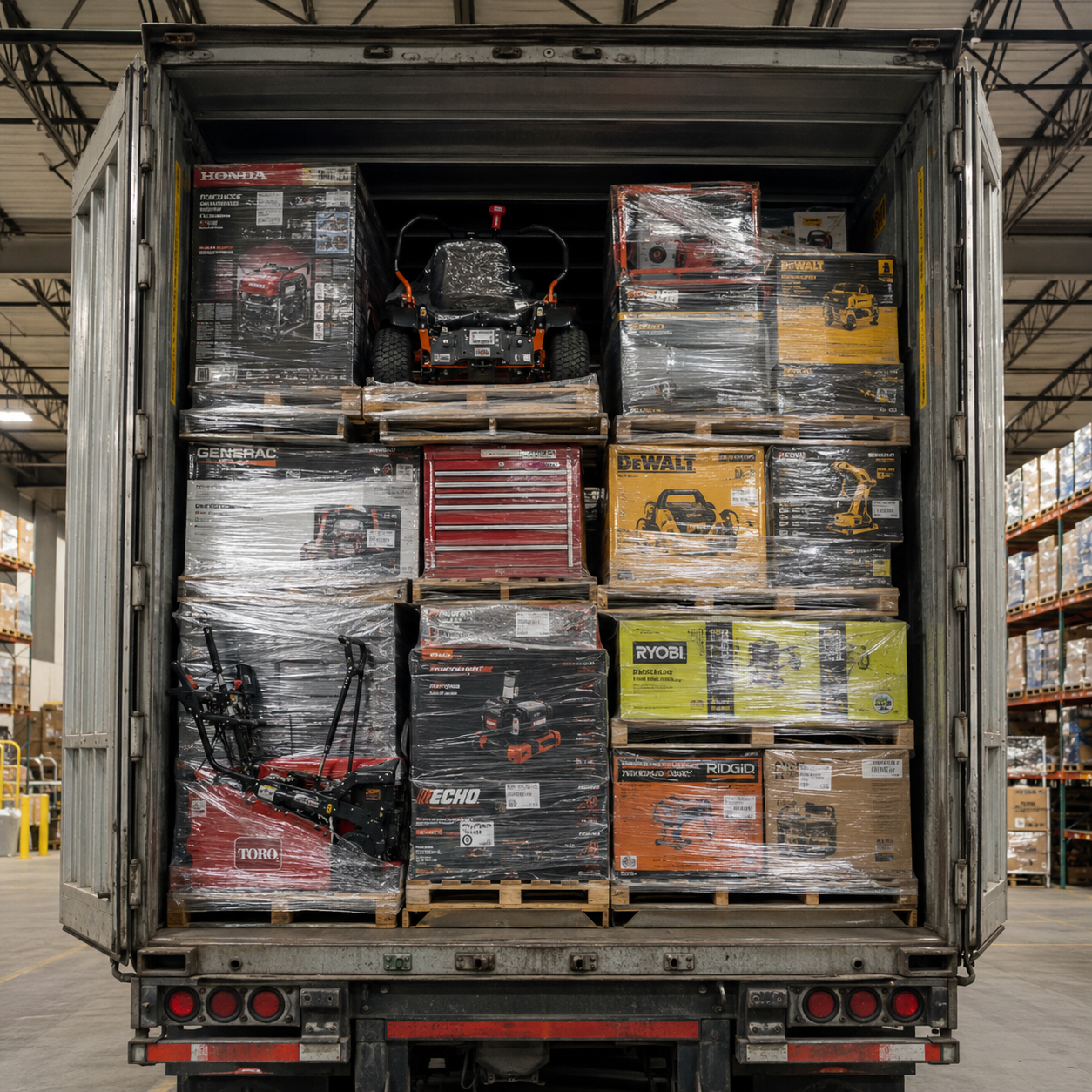 Bulk Milwaukee Dewalt Ryobi truckloads