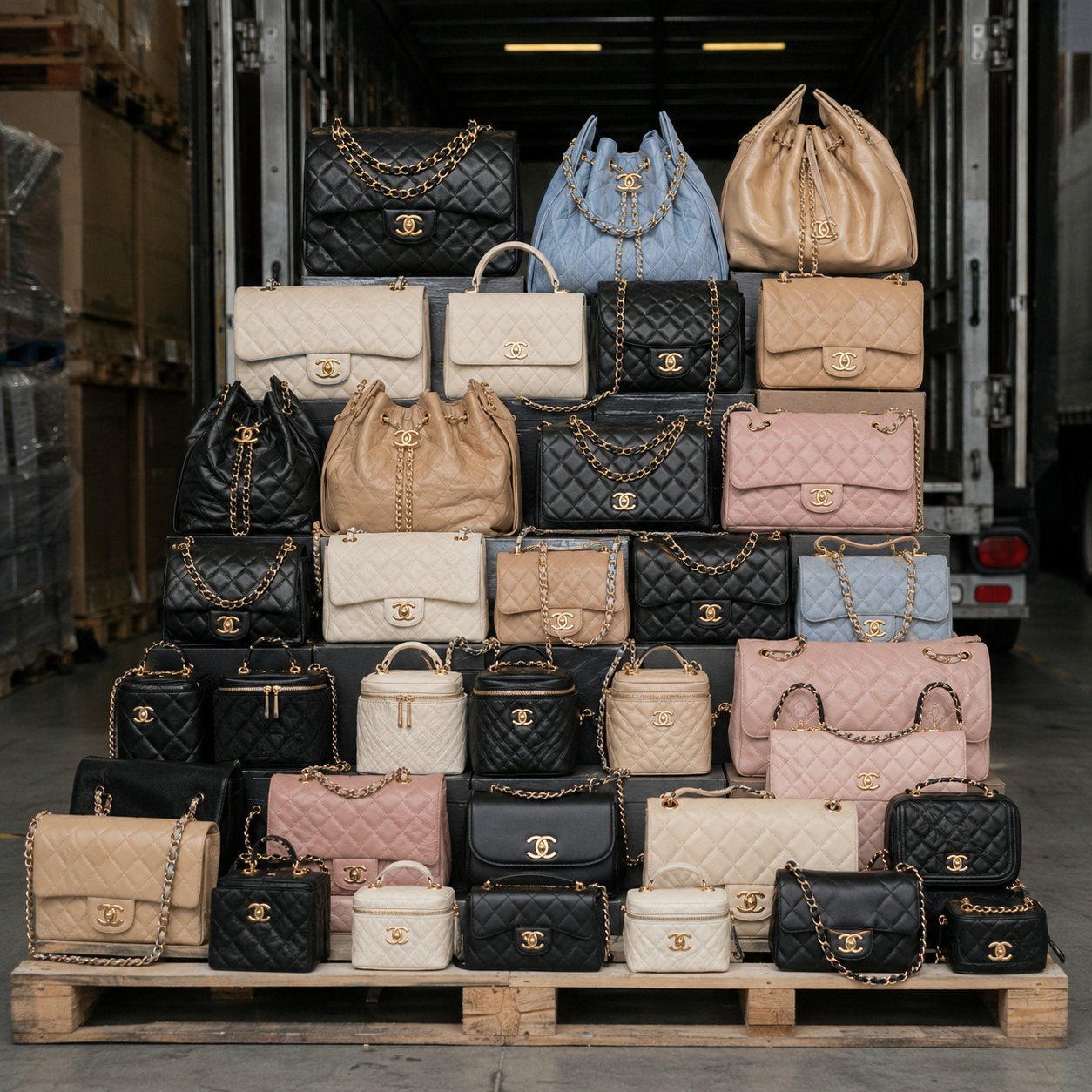 Chanel handbag pallets for sale